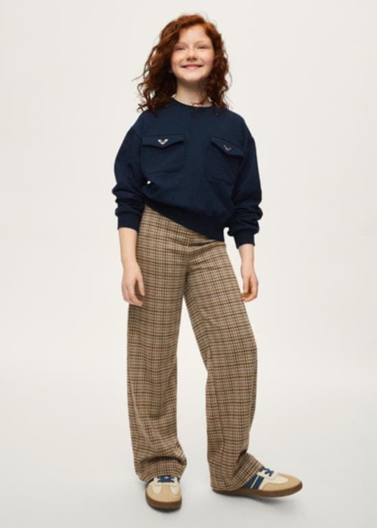 Conjunto pantalón jacquard marino - Imagen 1