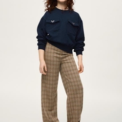 Conjunto pantalón jacquard marino - Imagen 1