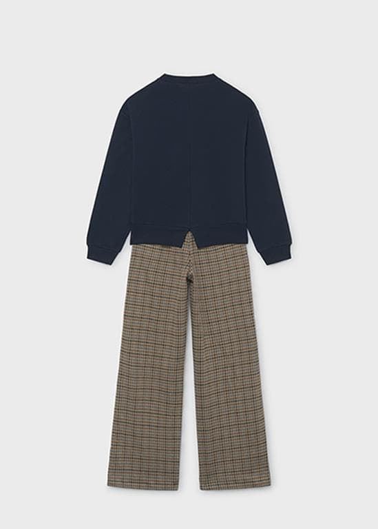 Conjunto pantalón jacquard marino - Imagen 4