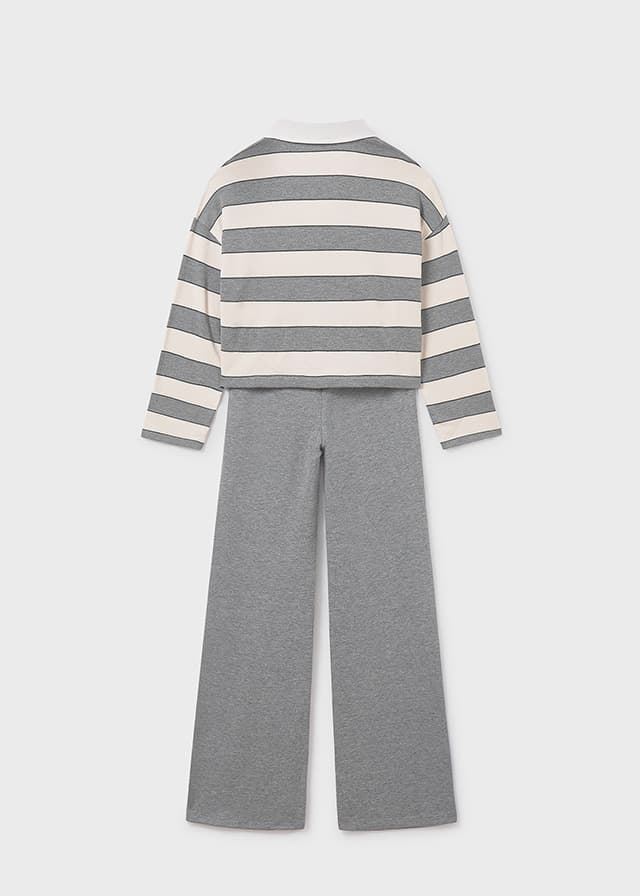 Conjunto pantalón-polo acero - Imagen 4