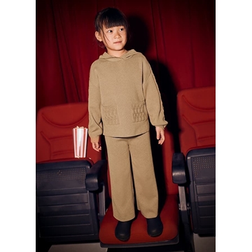 Conjunto pantalón tricot camel - Imagen 1