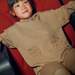 Conjunto pantalón tricot camel - Imagen 2