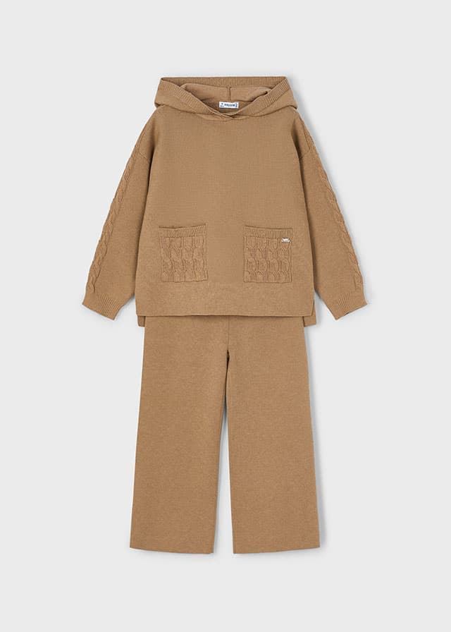 Conjunto pantalón tricot camel - Imagen 3