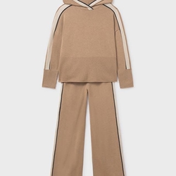 Conjunto pantalón y jersey camel - Imagen 2