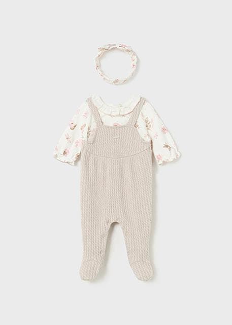 Conjunto peto con diadema nuez - Imagen 2