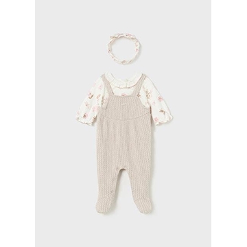 Conjunto peto con diadema nuez - Imagen 2