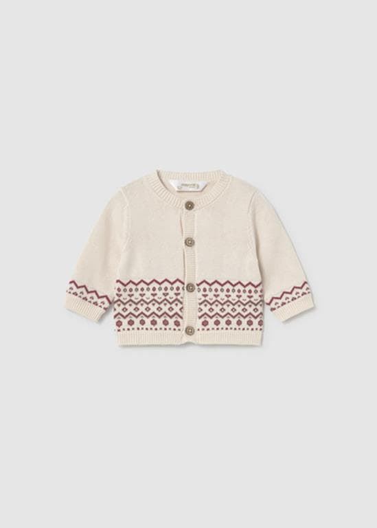 Conjunto peto tricot ciruela - Imagen 3