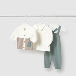 Conjunto peto tricot lluvia - Imagen 1