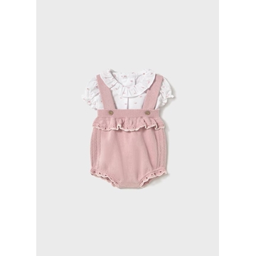 Conjunto peto tricot rosa - Imagen 1