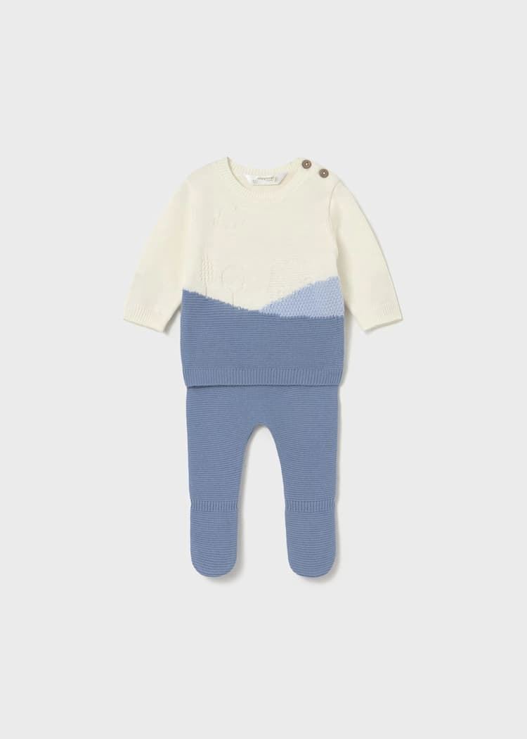 Conjunto polaina tricot nube - Imagen 1