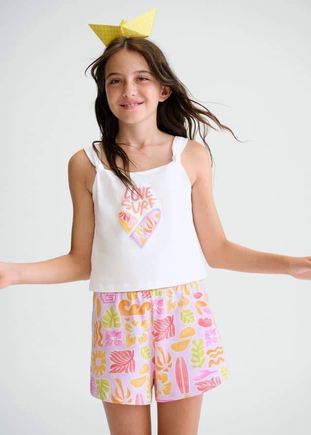 Conjunto short lilac - Imagen 1