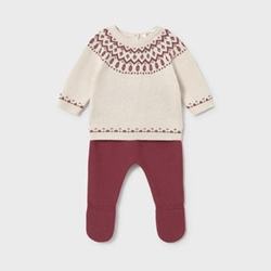 Conjunto tricot ciruela - Imagen 2
