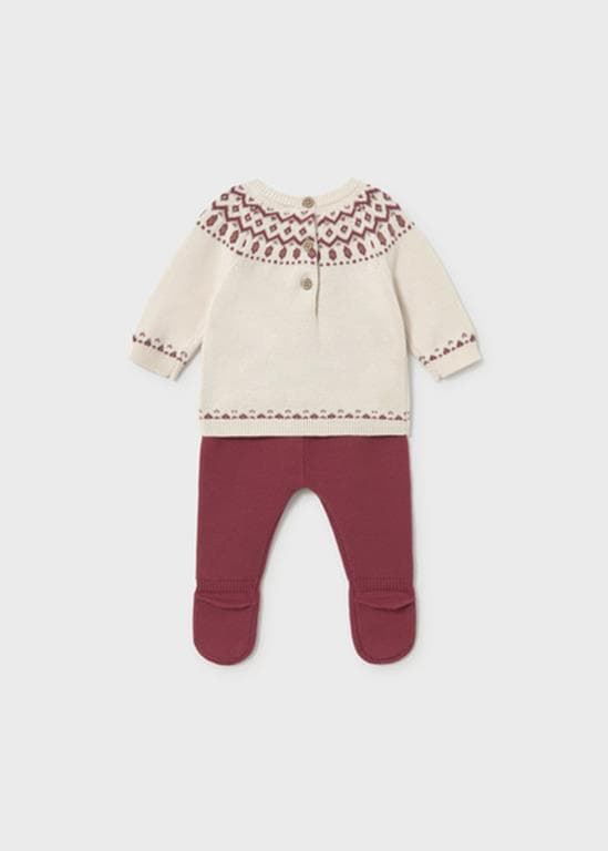 Conjunto tricot ciruela - Imagen 3