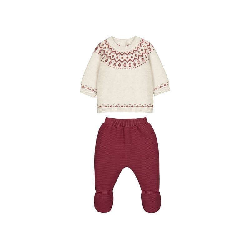 Conjunto tricot ciruela - Imagen 5