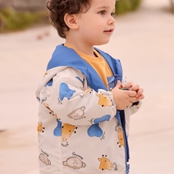 Cortavientos reversible cobalto - Imagen 1