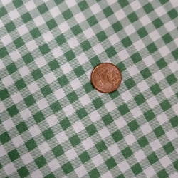 Cuadro vichy verde   Algodón 100% - Imagen 1