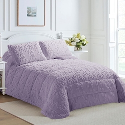 Edredón jacquard LIREN LILA - Imagen 1