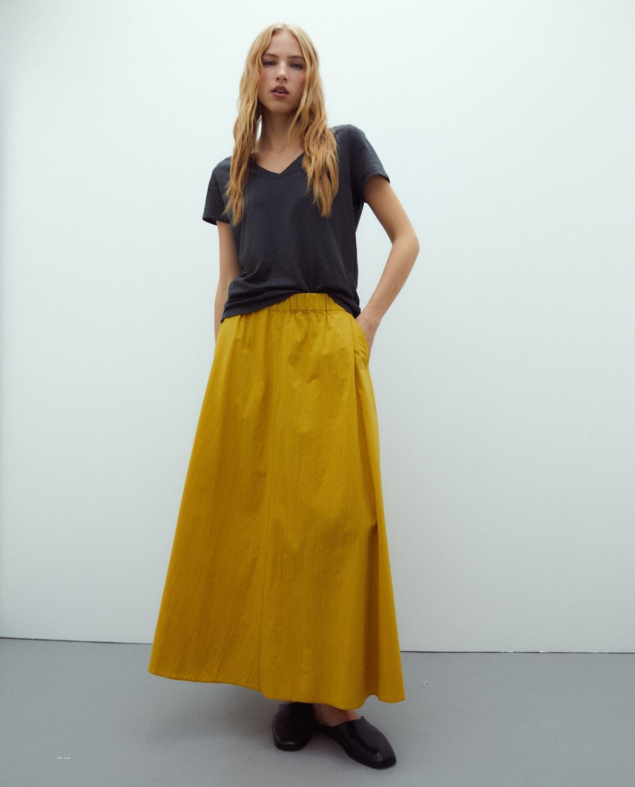 Falda mostaza - Imagen 4