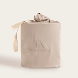 Funda de almohada seda de bambú beige - Imagen 1