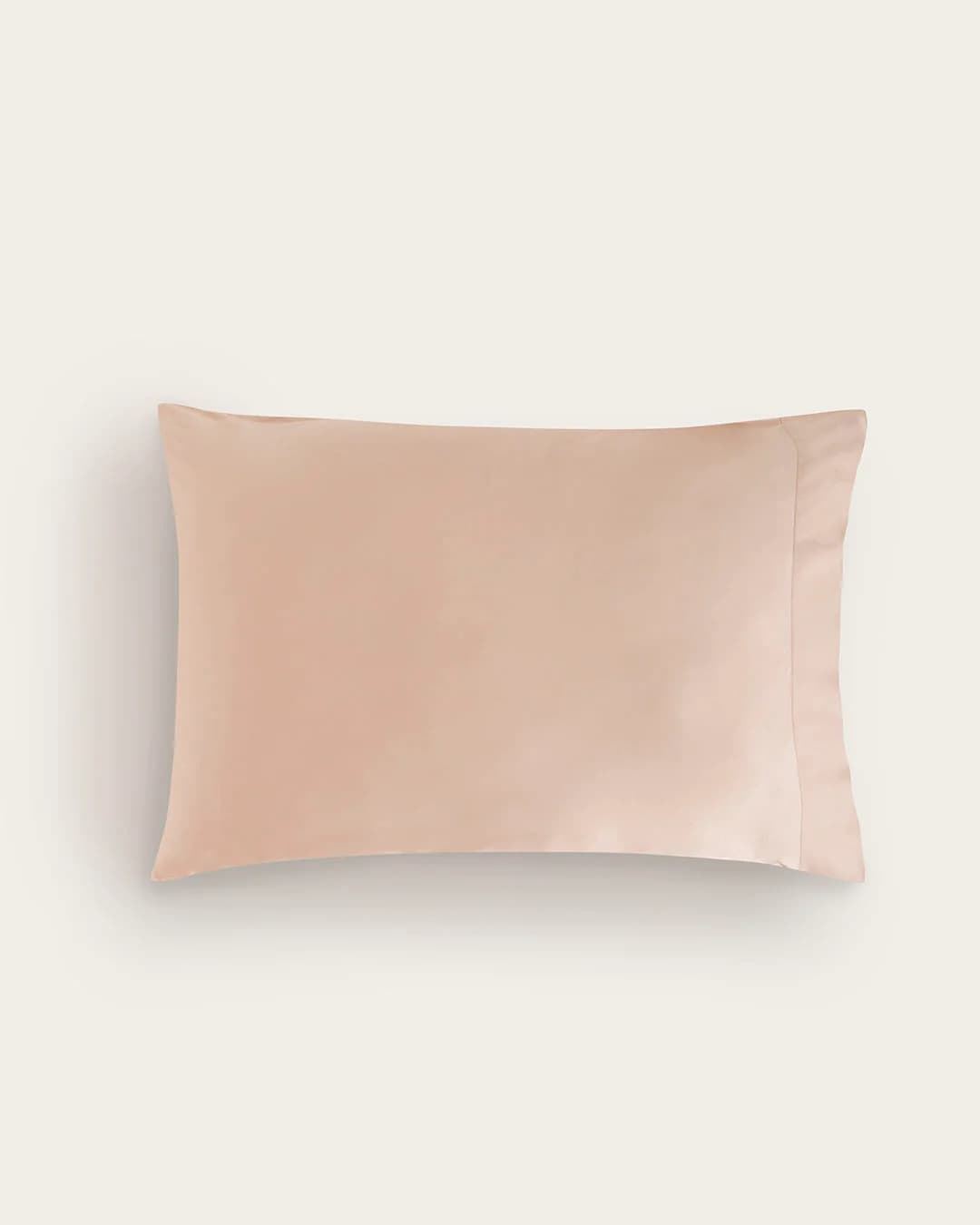 Funda de almohada seda de bambú beige - Imagen 2