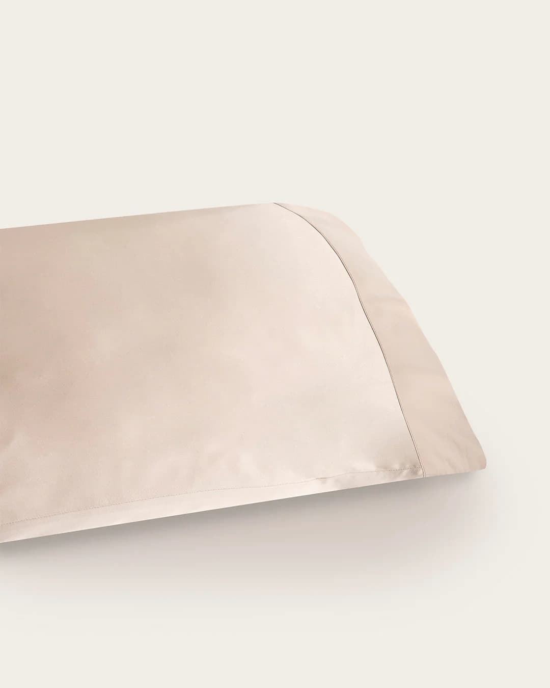 Funda de almohada seda de bambú beige - Imagen 3