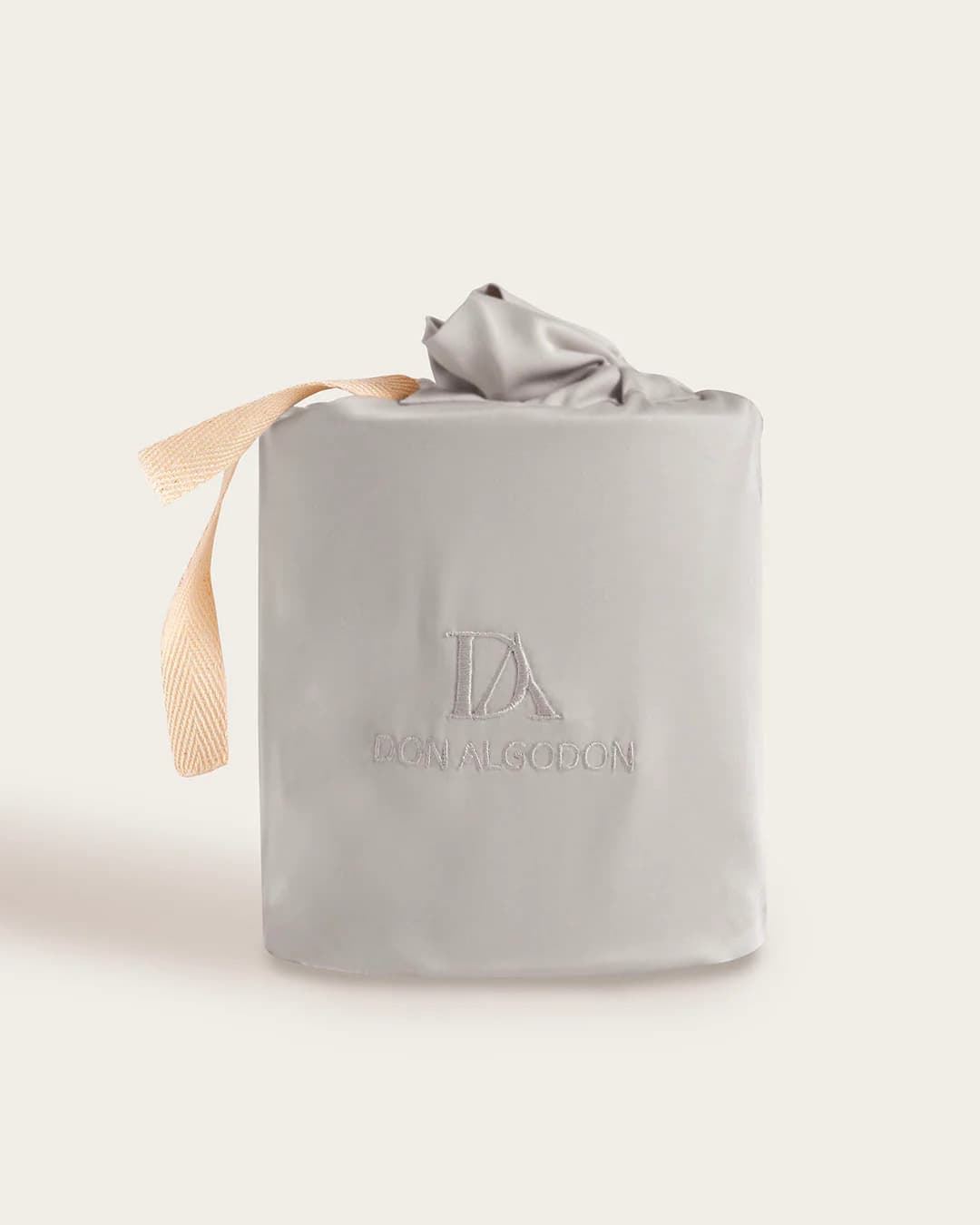 Funda de almohada seda de bambú gris - Imagen 1