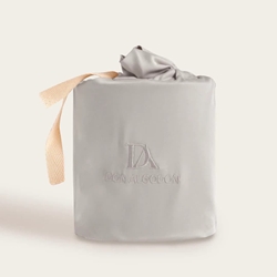 Funda de almohada seda de bambú gris - Imagen 1