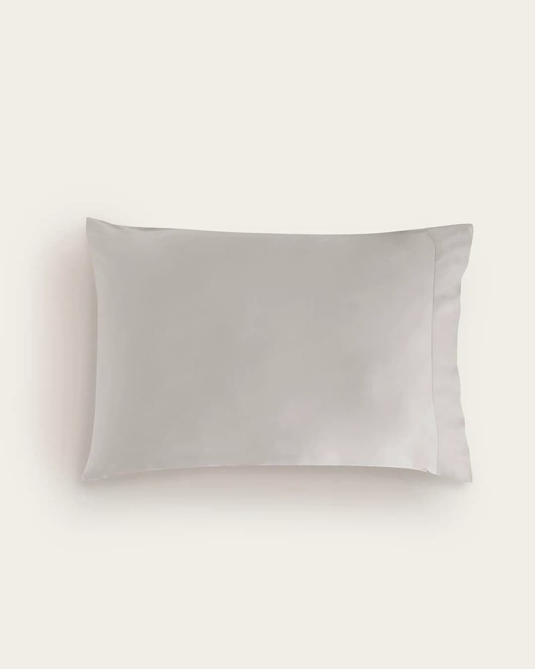 Funda de almohada seda de bambú gris - Imagen 2