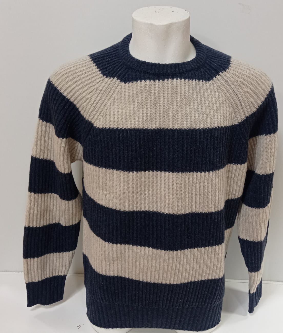 Jersey beige-marino - Imagen 1