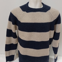 Jersey beige-marino - Imagen 1