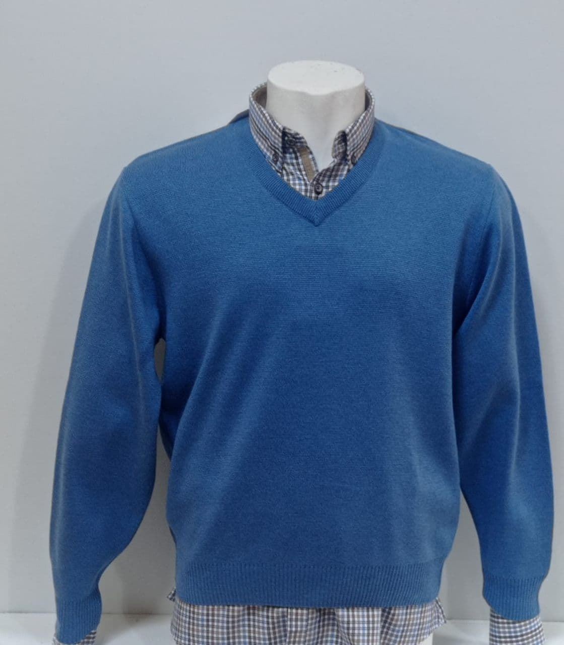 Jersey c/pico azul - Imagen 1