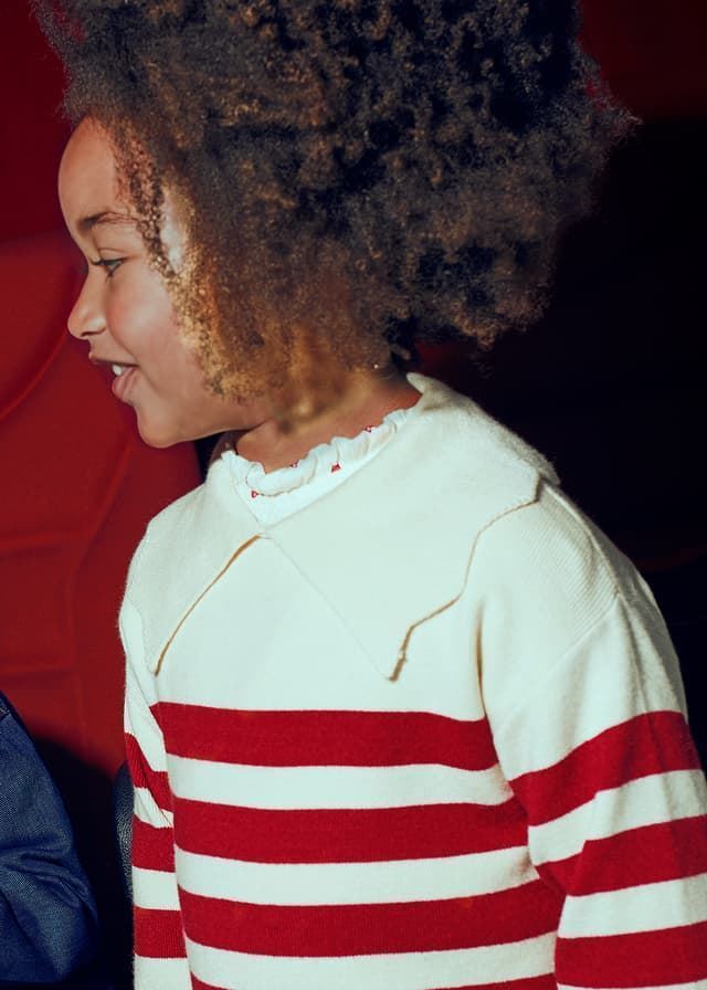 Jersey rayas cuello almendra - Imagen 2