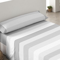 Juego de cama franela Estrellas GRIS - Imagen 1