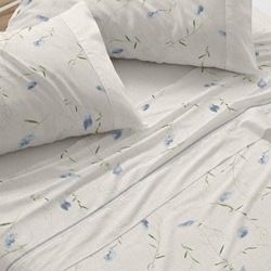 Juego de sábanas azul floral - Imagen 1