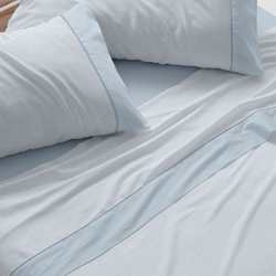 Juego de sábanas azul medio - Imagen 1
