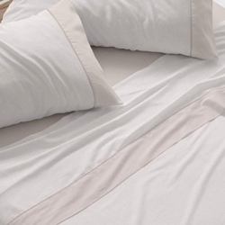 Juego de sábanas beige - Imagen 1