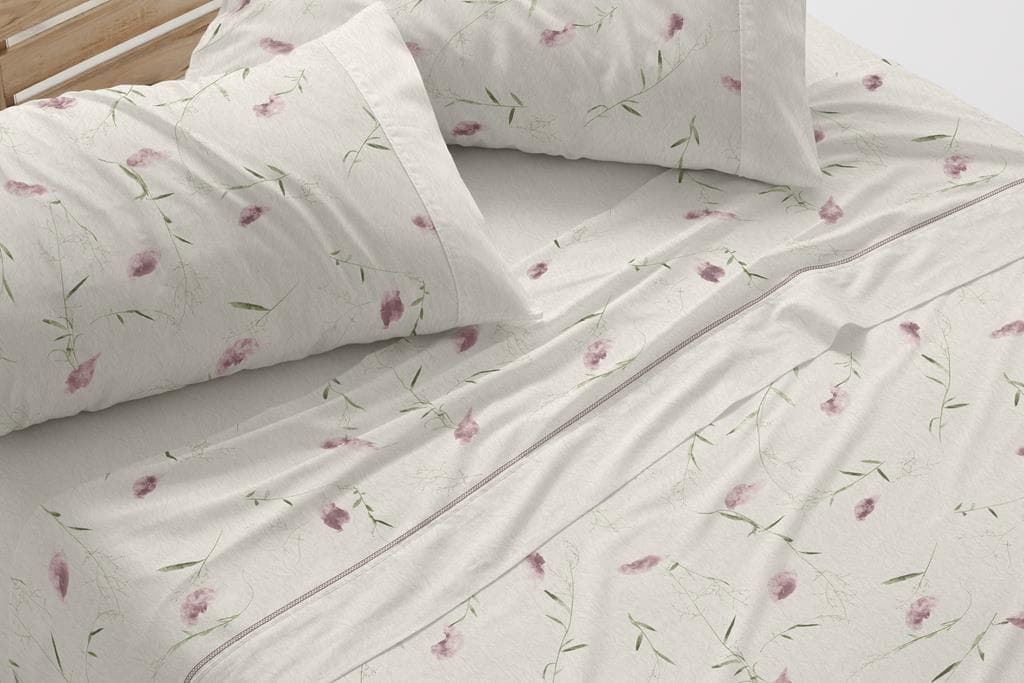 Juego de sábanas rosa floral - Imagen 1