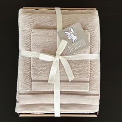 Juego de toallas beige - Imagen 1