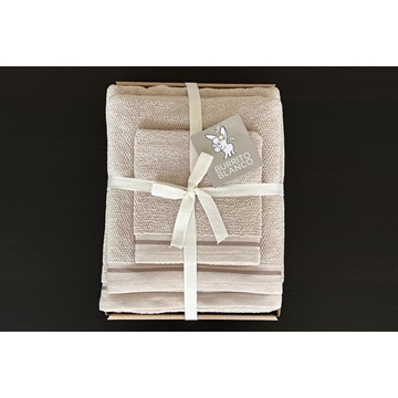 Juego de toallas beige - Imagen 1