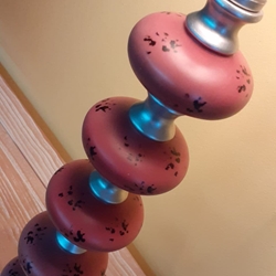 Lámpara sobremesa salón naranja - Imagen 2