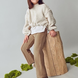 Legging felpa camel - Imagen 1