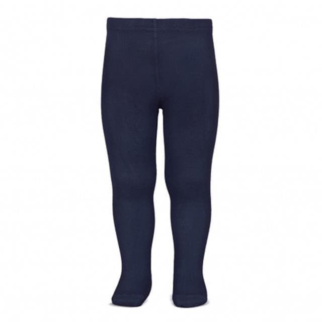 Leotardos básicos punto liso marino - Imagen 1