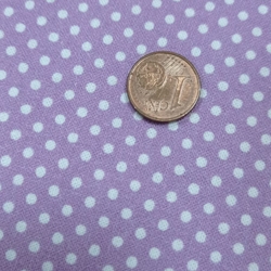 Lunares malva Algodón 100% - Imagen 1