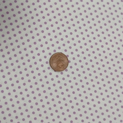 Lunares malva/ blanco Algodón 100% - Imagen 1