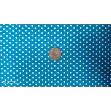 Lunares petroleo Algodón 100% - Imagen 1