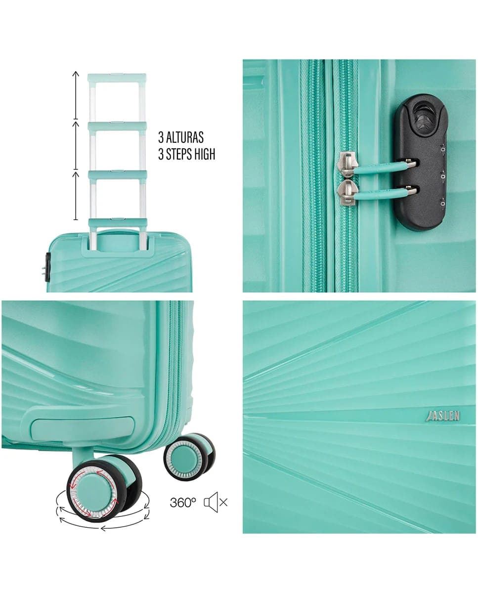 Maleta cabina JASLEN BREMEN VERDE MENTA - Imagen 3