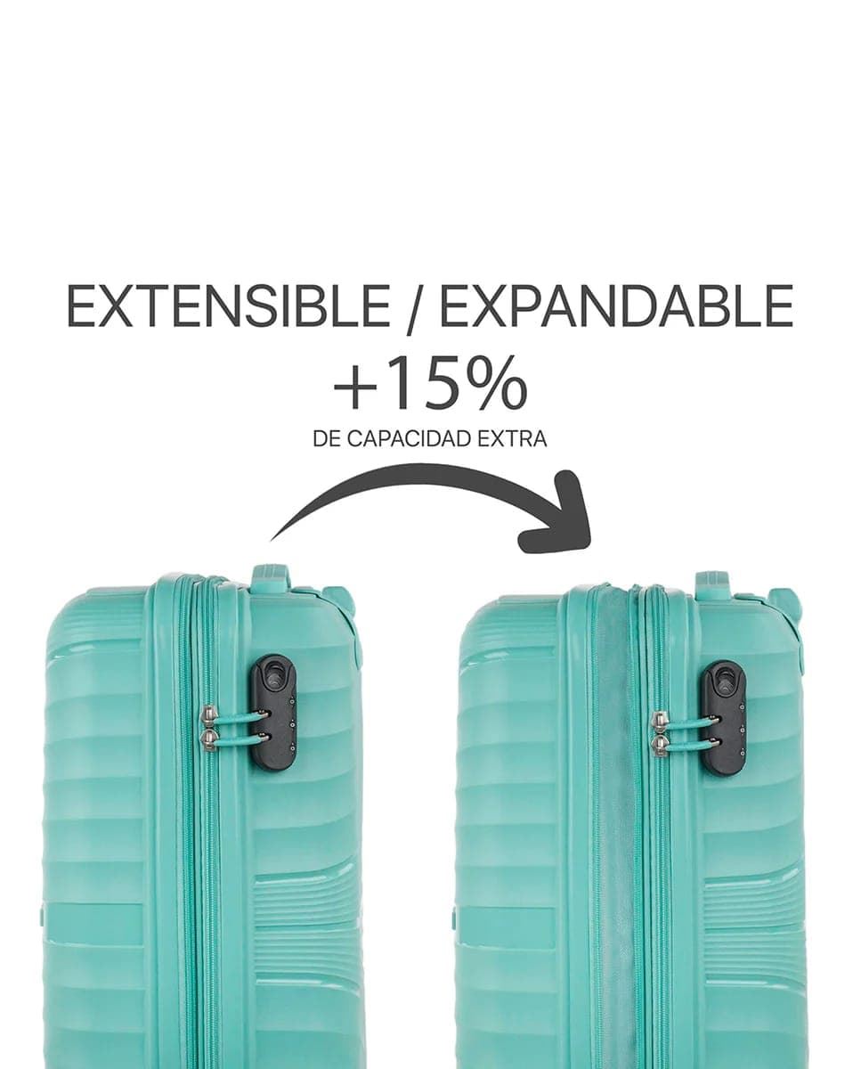 Maleta cabina JASLEN BREMEN VERDE MENTA - Imagen 5
