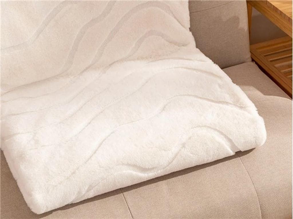 Manta Don Algodón Sibila crema - Imagen 1