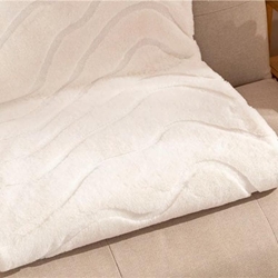 Manta Don Algodón Sibila crema - Imagen 1