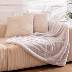 Manta Don Algodón Sibila gris - Imagen 2